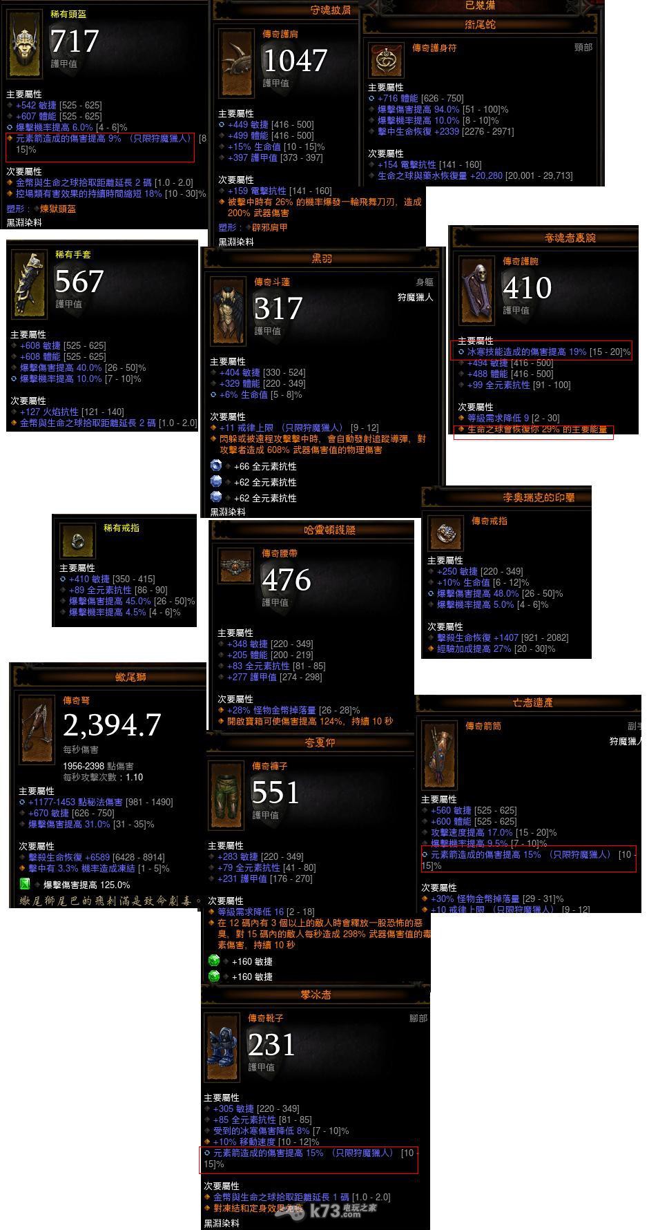 暗黑破坏神3夺魂之镰猎人元素冰箭流心得 暗黑破坏神3夺魂之镰猎人元素冰箭流心得