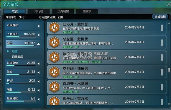 天涯明月刀ol三测最全隐藏成就点攻略 天涯明月刀ol三测最全隐藏成就点攻略